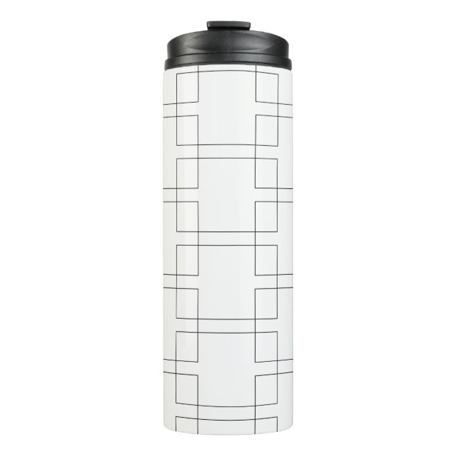 Bracket March Basketball Tournament Pattern Thermal Tumbler (Front)