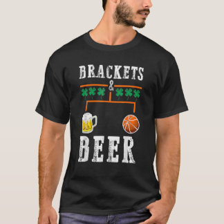 Brackets And Beer March Basketball College Tournam T-Shirt