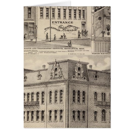 Brackett's Block, Minnesota Cards (Front)