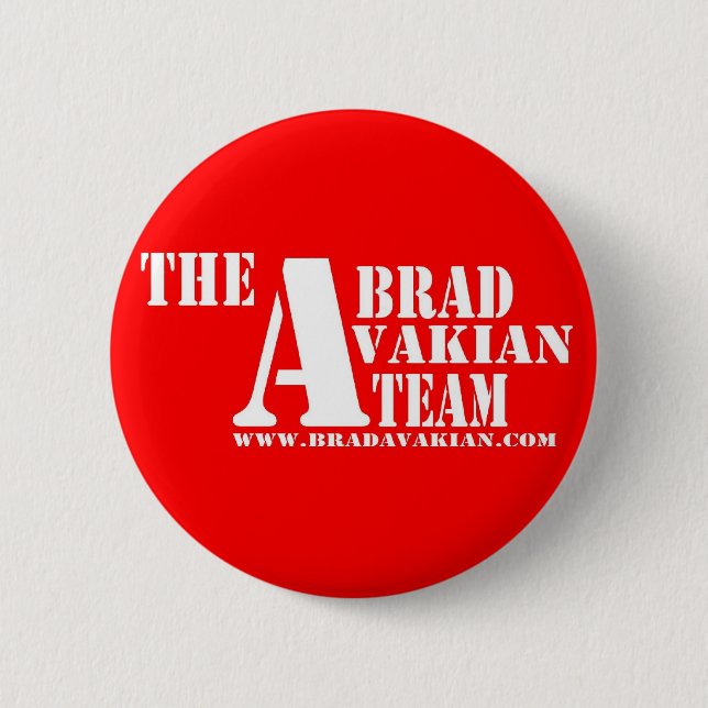 Brad Avakian Team Button (Front)