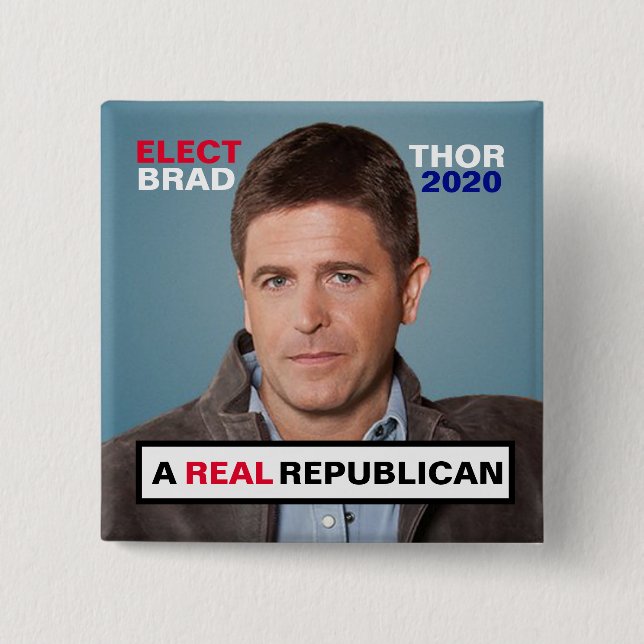 Brad Thor for President 2020 Button (Front)