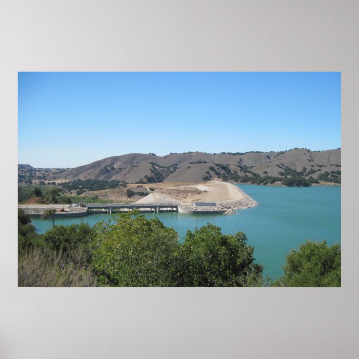 Bradbury Dam at Cachuma Lake Near Santa Ynez Poster