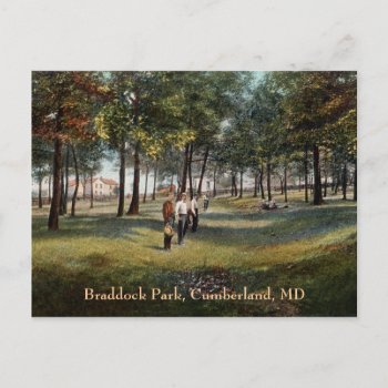 Braddock Park Vintage Cumberland Postcard by vintageamerican at Zazzle