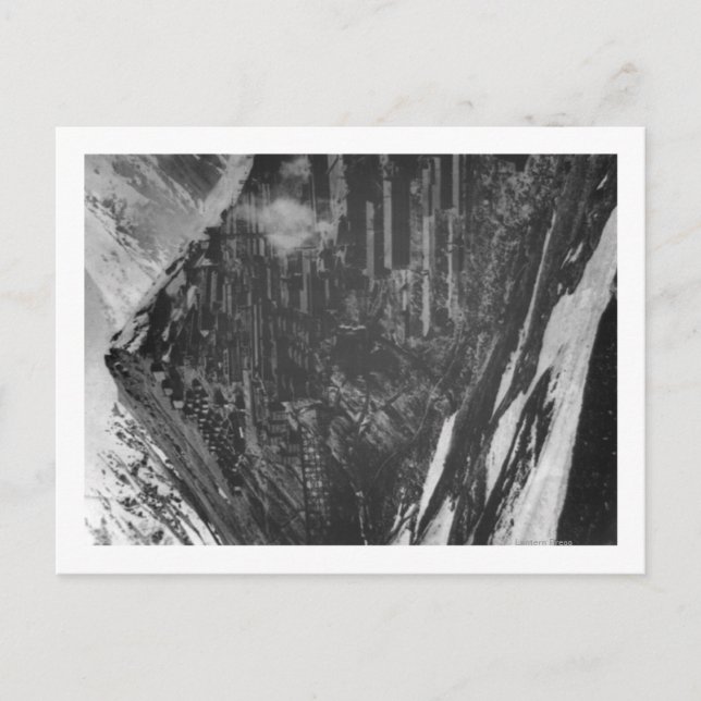 Braden Copper Mines in Chili Photograph Postcard (Front)