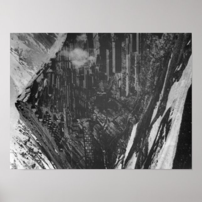 Braden Copper Mines in Chili Photograph Poster (Front)