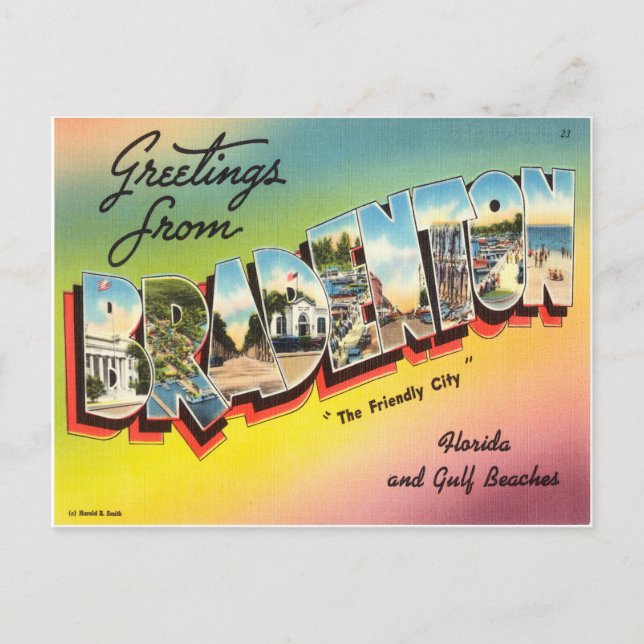 Bradenton Florida Postcard (Front)