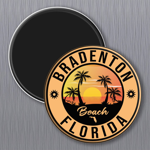 Bradenton Florida Souvenir Beach Vintage Travel Magnet