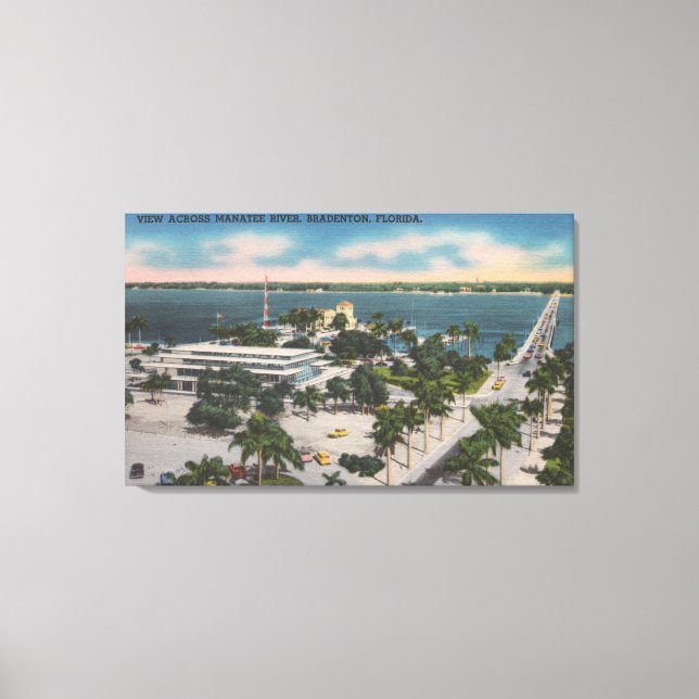 Bradenton, Florida - View Across Manatee River Canvas Print (Front)