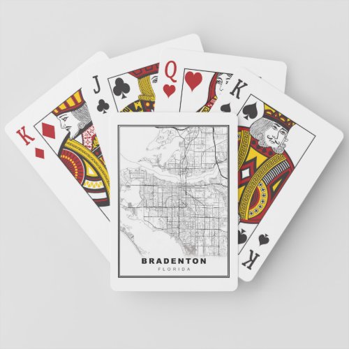 Bradenton Map Playing Cards