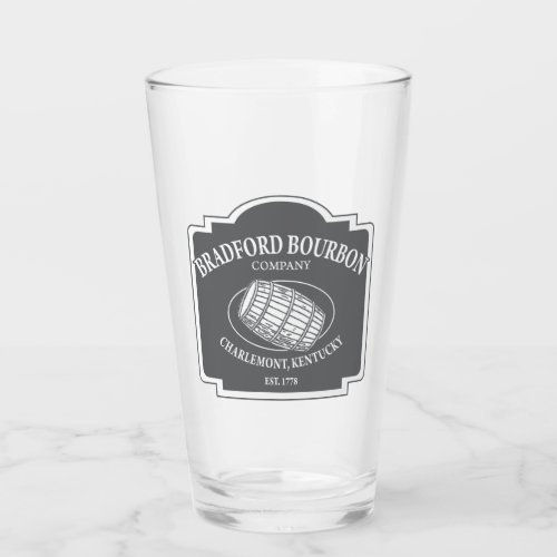 Bradford Bourbon Co Bourbon Kings Glass Tumbler