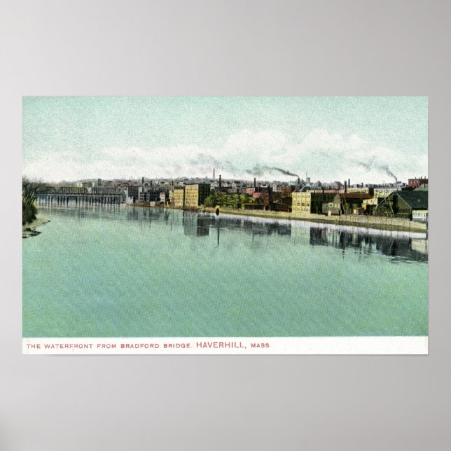 Bradford Bridge View of the Waterfront Poster (Front)