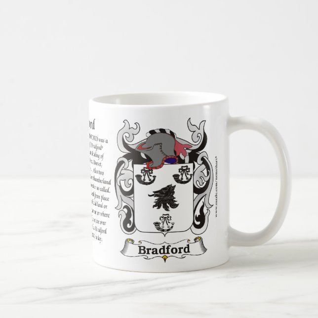 Bradford Family Coat of Arms Mug (Right)