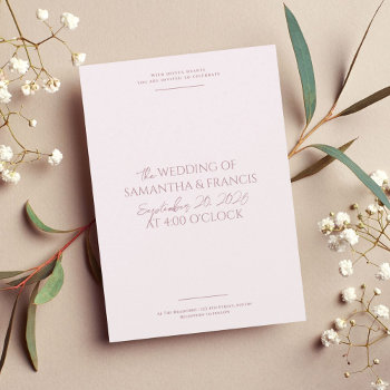 Bradford Modern Photo And Typography Wedding Invitation by origamiprints at Zazzle