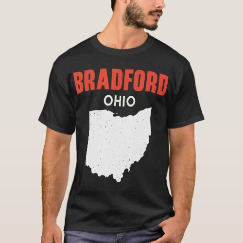 Bradford Ohio USA State America Travel Ohioan  T_Shirt