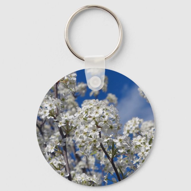 Bradford Pear Blooms Keychain (Front)