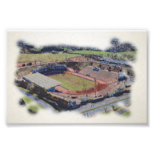 Bradford Rugby League, Odsal Stadium Coral Stand Photo Print