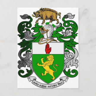 BRADLEY COAT OF ARMS POSTCARD