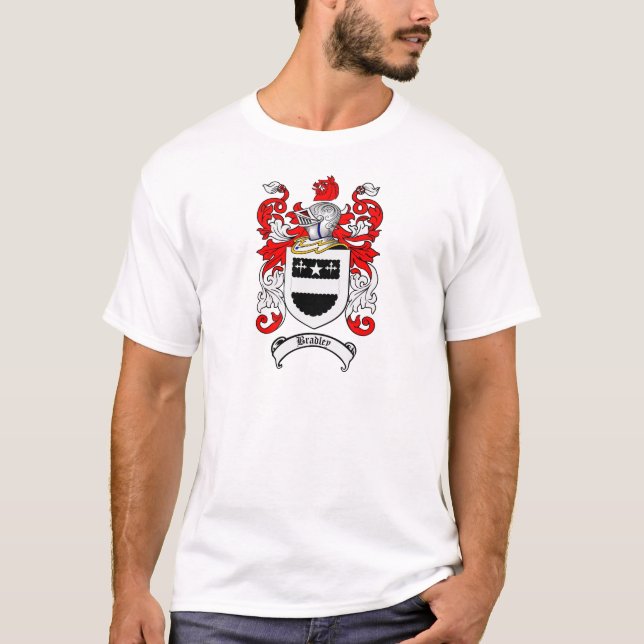 BRADLEY FAMILY CREST -  BRADLEY COAT OF ARMS T-Shirt (Front)