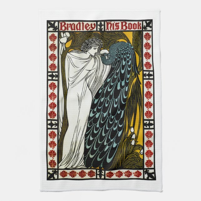 Bradley: His Book Kitchen Towel (Vertical)