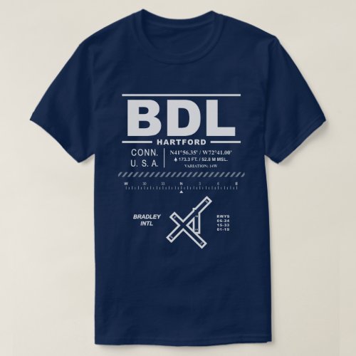 Bradley International Airport BDL T_Shirt