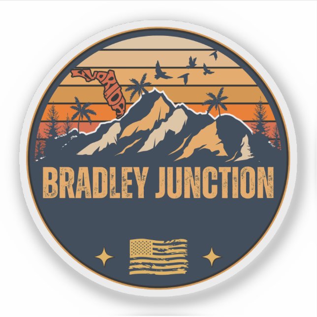 Bradley Junction, Florida  Sticker (Front)