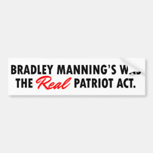Bradley Manning Bumper Sticker