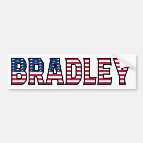 Bradley Name Vorname USA Aufkleber Auto Sticker