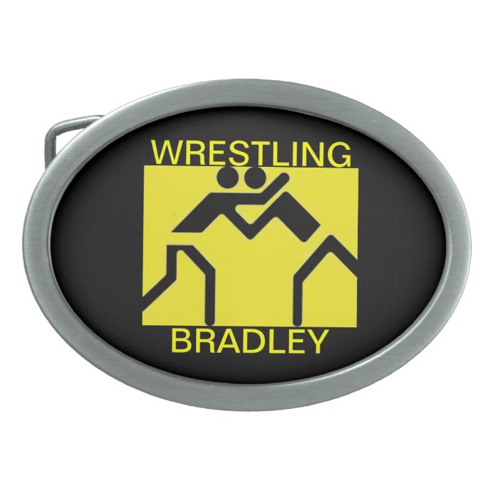 BRADLEY WRESTLING BELT BUCKLE