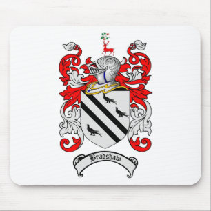 BRADSHAW FAMILY CREST - BRADSHAW COAT OF ARMS MOUSE PAD