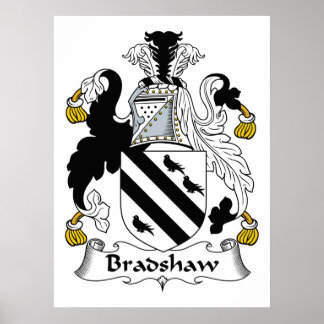 Bradshaw Family Crest Poster