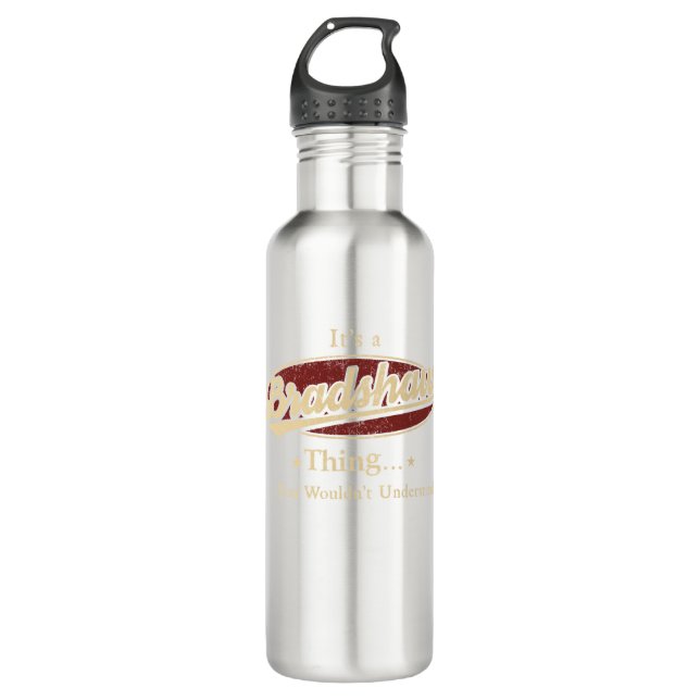 BRADSHAW insulated water bottle, BRADSHAWwater Stainless Steel Water Bottle (Front)