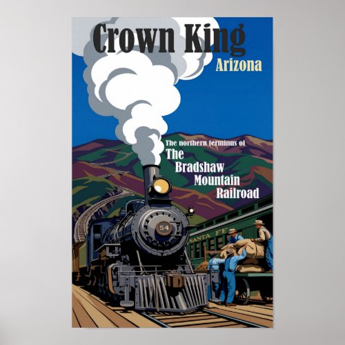 Bradshaw Mountain Railroad Art Poster