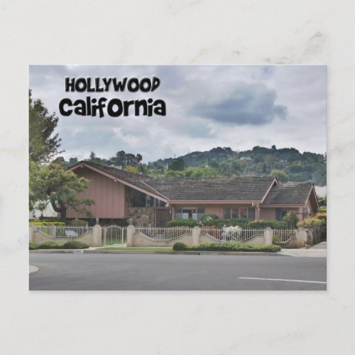 Brady Bunch House Hollywood California Postcard