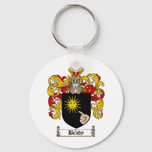 BRADY FAMILY CREST - BRADY COAT OF ARMS KEYCHAIN