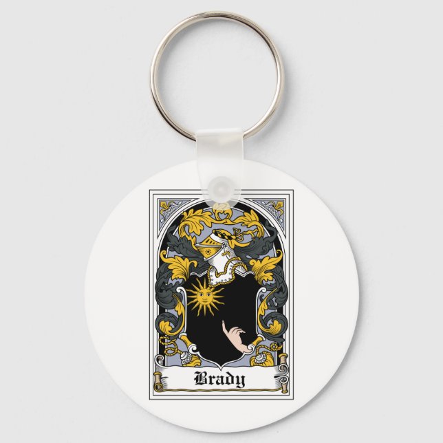 Brady Family Crest Keychain (Front)