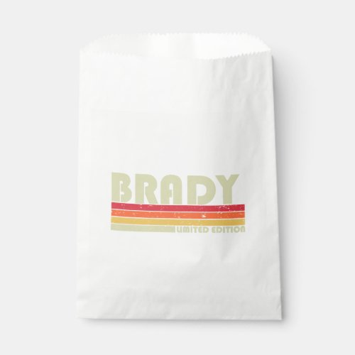 BRADY Gift Name Personalized Funny Retro Vintage B Favor Bag