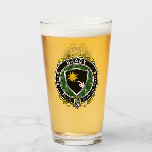 Brady  Irish Shield Beer Glass