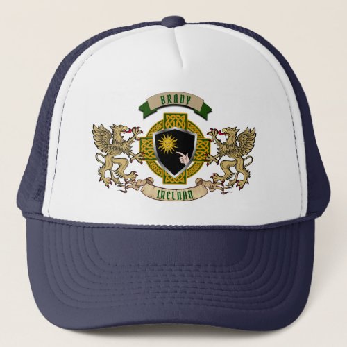 Brady Irish Shield  Griffins Personalized  Trucker Hat