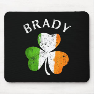 Brady Name Gift - Lucky Irish Pride Mouse Pad