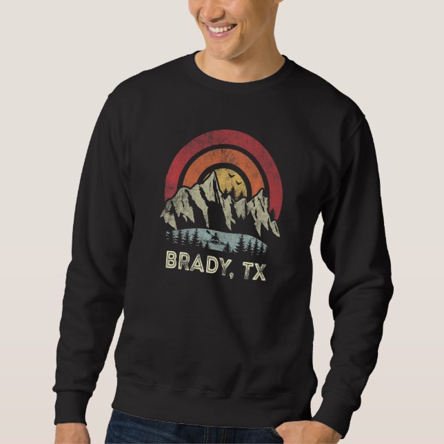 Brady Texas Mountain Sunset Sunrise Kayaking   Sweatshirt (Front)