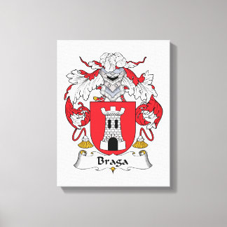 Braga Family Crest Canvas Print