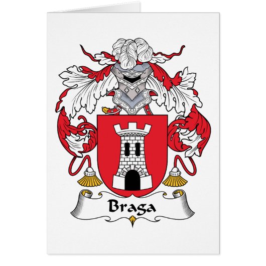 Braga Family Crest Cards (Front)