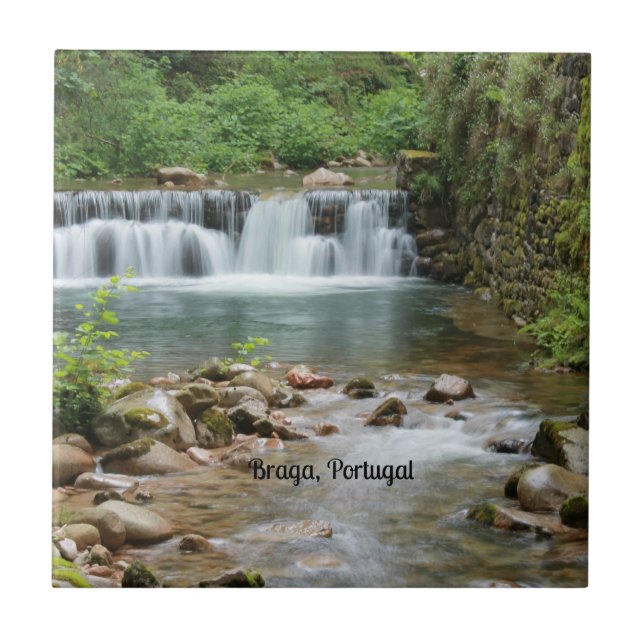 Braga, Portugal landscape Ceramic Tile (Front)