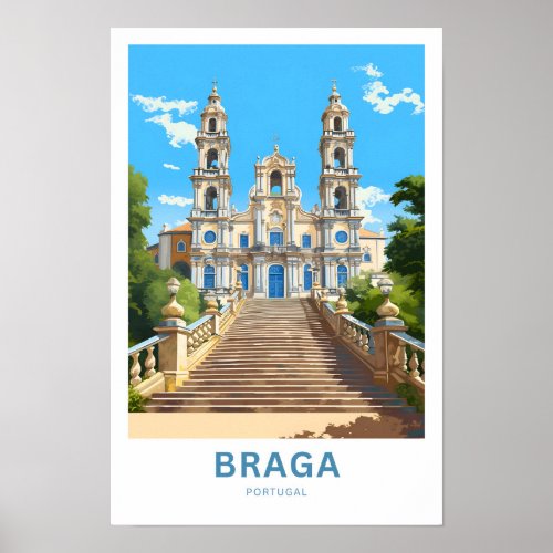 Braga Portugal Travel Print