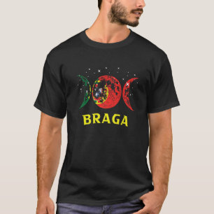 Braga Portuguese City Retro Portugal Flag T-Shirt