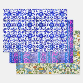Braga, Suthep and Positano Wrapping Paper Sheets