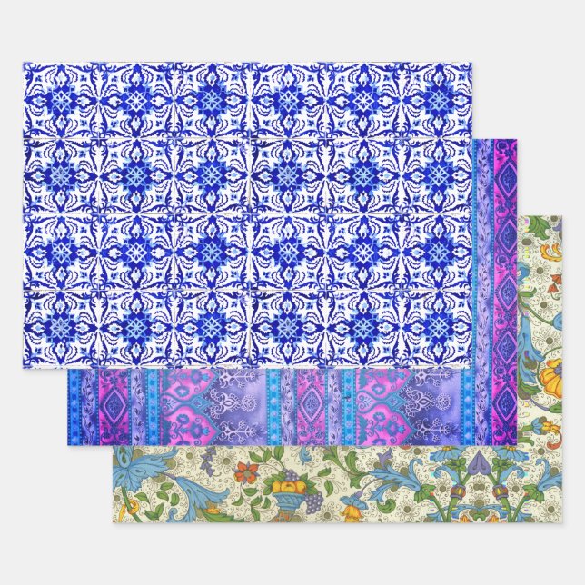 Braga, Suthep and Positano Wrapping Paper Sheets (Set)