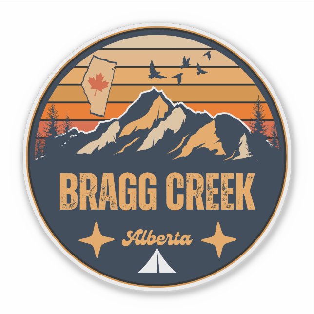 Bragg Creek, Alberta Sticker (Front)