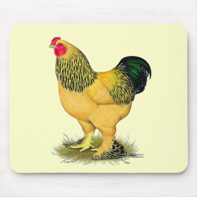 Brahma:  Buff Rooster Mouse Pad (Front)