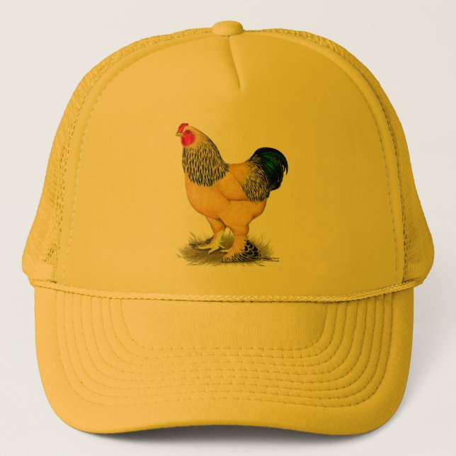 Brahma:  Buff Rooster Trucker Hat (Front)